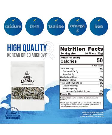 Fisher Queen Large Korean Dried Anchovy 8oz - Calcium-Rich Broth Enhancer - Buy Online on GoSupps.com