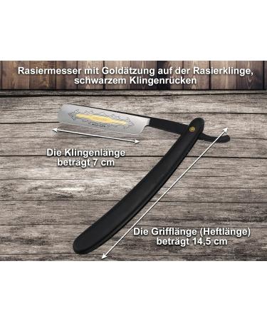 Premium Wet Razor Set for Beginners - Leather Strop & Gold Etching Straight Razor | International Shipping - Buy Online on GoSupps.com