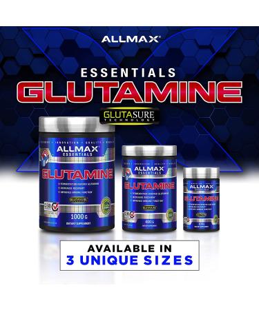 ALLMAX Nutrition 100% Pure Micronized Glutamine 400g - Boost Recovery & Muscle Health - Buy Online on GoSupps.com