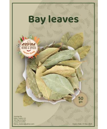 Bay leaves | Tej patta | 50 gm | Dried Bay Leaves | Leaf Hand Selected | Bay Leaves Gently Dried | 100% Pure and Natural | Premium Quality - Buy Online on GoSupps.com
