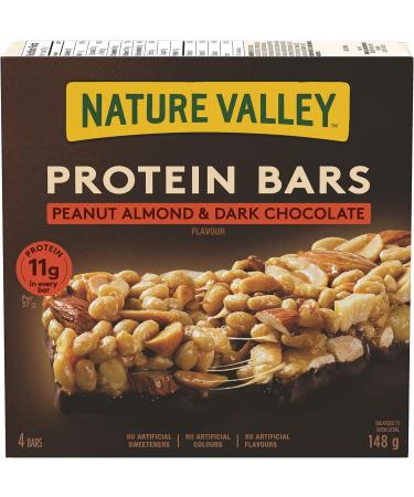 NATURE VALLEY Protein Bars Peanut Almond & Dark Chocolate Flavour 148 Gram 12 Count - Buy Online on GoSupps.com