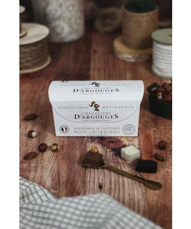 Chevaliers d'Argouges - Assortment of chocolates black milk white - Ballotin tasting - 175g - Buy Online on GoSupps.com
