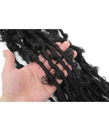 Yewell Butterfly Locs Crochet Hair 24 Inch 6 Packs - Soft Long Pre-looped Distressed Faux Locs Crochet Hair for Black Women, 1B Color - Pack of 6 - Buy Online on GoSupps.com