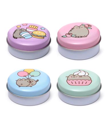 Puckator Pusheen Cat 2024 Lip Balm in a Tin - Lip Care Stick Balms Chapstick Holiday Essentials For Women Family - Lipbalm Moisturiser Exfoliator Cream - Pretty Cute Lip Blam Bam