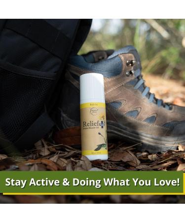 Relief Plus Arnica Muscle Oil All-Natural Roll-On for Sore Muscles & Aching Joints with Cypress Eucalyptus & Helichrysum Brookethorne Naturals - Buy Online on GoSupps.com