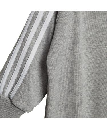 adidas Unisex Essentials 3-Stripes French Terry Bodysuit | Kids Overall 9-12 Months | Medium Grey Heather/White - Buy Online on GoSupps.com