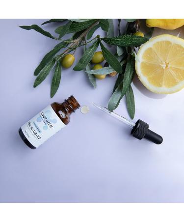 Ovaterra Vitamin D3 & K2 Liquid Drop Supplement 1 000 IU Vitamin D3 (Cholecalciferol) with Natural Lemon Flavor That Supports Bone Immune & Wellness Health 600 Drops - 10 Month Supply - Buy Online on GoSupps.com