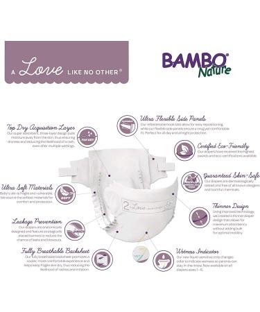 Bambo Nature Premium Eco-Friendly Baby Diapers (SIZES 1 TO 6 AVAILABLE)  Size 4  27 Count- Pack of 6 Size 4 (162 Count) 162 - Buy Online on GoSupps.com