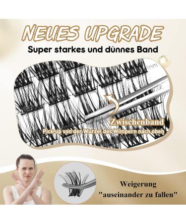 Buy D Curl Individual Eyelash Clusters - 72 Stacks Mix 8-16mm for DIY Extensions | Perfect for Eye Makeup - Buy Online on GoSupps.com