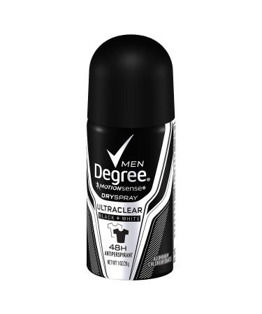 Degree Men UltraClear Antiperspirant Deodorant Dry Spray Black+White On-the-Go 1oz - 24 Pack - Buy Online on GoSupps.com