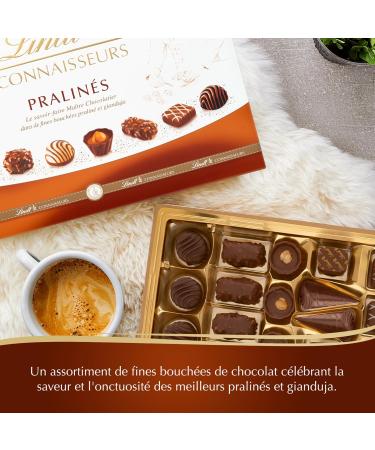 Lindt - Box of Praline Connoisseurs Assorted Milk Chocolates and Praline Black Ideal for Christmas 410 g - Buy Online on GoSupps.com