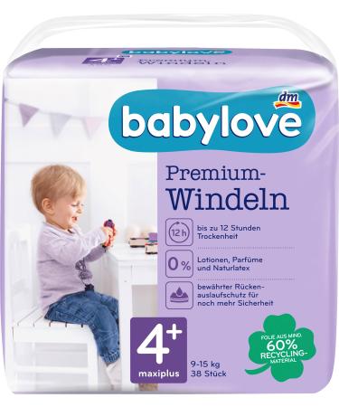 Babylove wet wipes and co (pack of 2 premium diapers size 4+) Pack of 2 premium diapers size 4+
