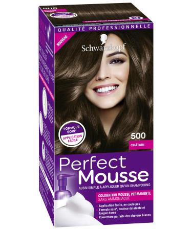 Schwarzkopf - Perfect Mousse - Permanent Hair Color - Brown 500