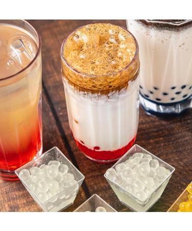 BODUO Crystal Boba for Bubble Tea Drink 2Kg | Chewy Boba Balls for Milk Tea | Perfect for Iced Drinks Iced Coffee Slush Ice Cream Desserts | Additive & Gluten Free Vegan Crystall Boba - Buy Online on GoSupps.com