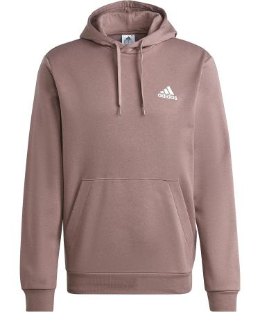adidas Men's Essentials Fleece Hoodie - Small Wonder Oxide/Black - Buy Online on GoSupps.com