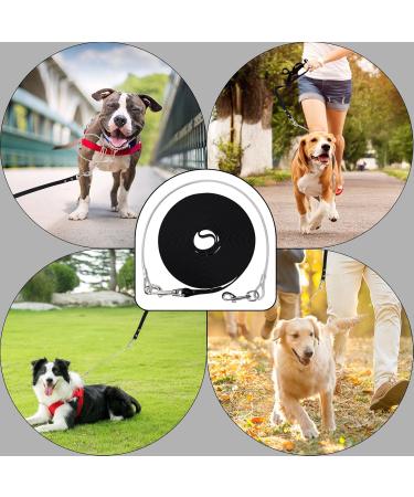 Waterproof Dog Drag Line | Chew Proof Tie-Out Linen for All Dog Sizes | 3-30m Robust Leash - Black 5m - Buy Online on GoSupps.com