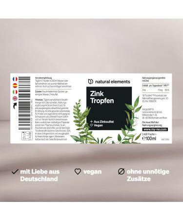 Buy Premium Ionian Zinc Drops 100ml - 15mg Zinc per Dose - Alcohol-Free Vegan Lab Tested Made in Germany - International Shipping - Buy Online on GoSupps.com