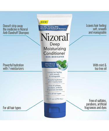 Nizoral Anti-Dandruff Shampoo + Deep Moisturizing Conditioner Bundle - 7oz Shampoo + 11oz Conditioner - Buy Online on GoSupps.com