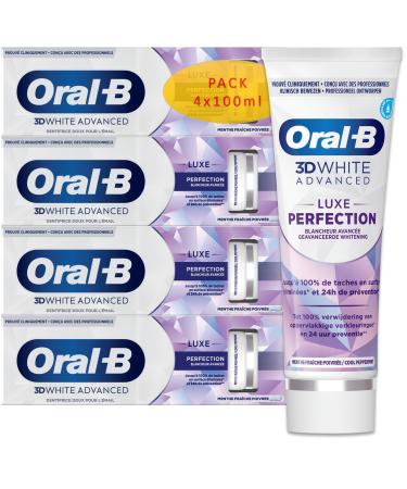 Oral B 3D White Advanced Luxe Perfection Toothpaste 4x100ml