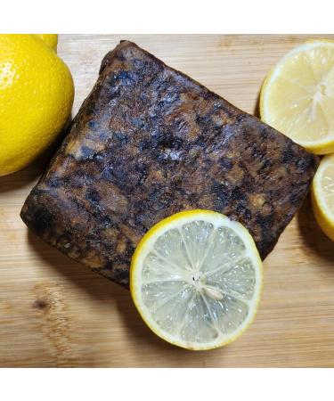 Buy Aroma Depot 100% Natural Lemon Raw African Black Soap - 2 lb | Acne Eczema Psoriasis Treatment | Handmade Face & Body Wash - Buy Online on GoSupps.com
