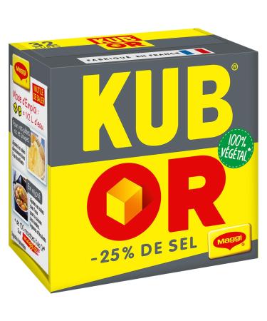 Maggi KUB OR Bouillon 25% de sel 32 cubes 121 6 g