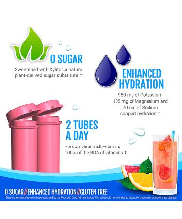 Zipfizz Healthy Sports Energy Mix - Vitamin B12 Pink Grapefruit - 20 Tubes (0.39 oz each) - Buy Online on GoSupps.com
