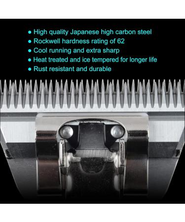 Detachable Size 10WF Wide Blade - 1/16" | Extra Durable Japanese Steel | Fits Andis Oster Wahl A5 Clippers | International Shipping Available - Buy Online on GoSupps.com