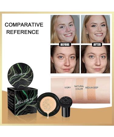 Mushroom Head Air Cushion CC Cream - Moisturizing Foundation for Mature Skin - Natural Beige Tone - Long-Lasting Formula for All Skin Types - Buy Online on GoSupps.com