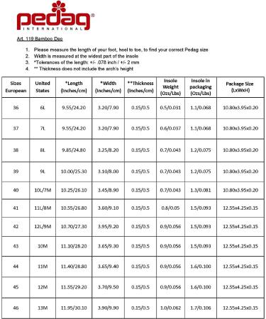 Pedag Bamboo Deo Insole - Handmade in Germany, Bamboo-Derived Terry, Ultra Thin & Durable | Ideal for Sockless Wear, Washable | US W9 / M6 / EU 39 - Buy Online on GoSupps.com