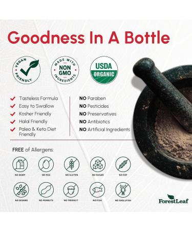 ForestLeaf USDA Organic Beet Root Capsules - Beetroot Supplement 16000 mg Strength 20:1 Extract w/Ginger Grape Seed - Support Blood Pressure Nitric Oxide Flow Circulation - Made in USA - 120 Caps 120 Count (Pack of 1) - Buy Online on GoSupps.com