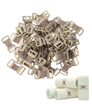 100pcs Ace Bandage Clips Skin Color Elastic Bandage Clips Stretch Metal Clips Durable & Replaceable Wrap Clips for Secure Fastening Adhesive Bandages for Various Types Bandages