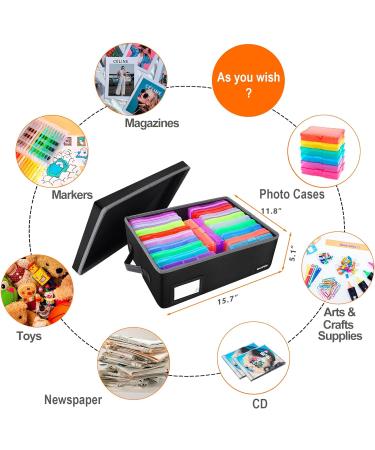 Fireproof Photo Storage Box - Holds 20 4 x 6 Cases - Collapsible & Portable Craft Keeper - Buy Online on GoSupps.com