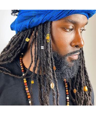 133 PCS Locs Hair Jewelry Set - Dreadlock Accessories, Coils, Rings, Cuffs, Beads - Imitation Wood-Like Hair Decor for Braids - Buy Online on GoSupps.com