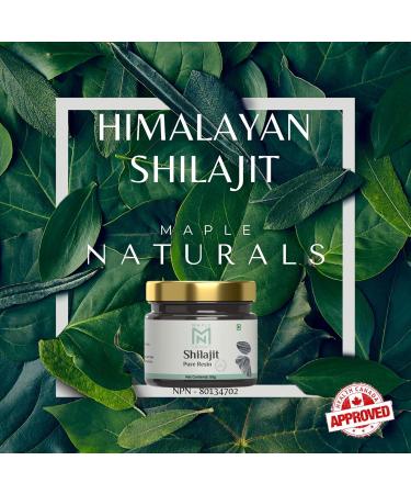 Maple Naturals Himalayan Shilajit Resin 50g/1.76oz 100% Pure - Buy Online on GoSupps.com
