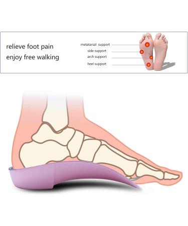 PCSsole 3/4 High Arch Support Insoles for Plantar Fasciitis and Heel Pain - Blue XL UK-M Size - Buy Online on GoSupps.com