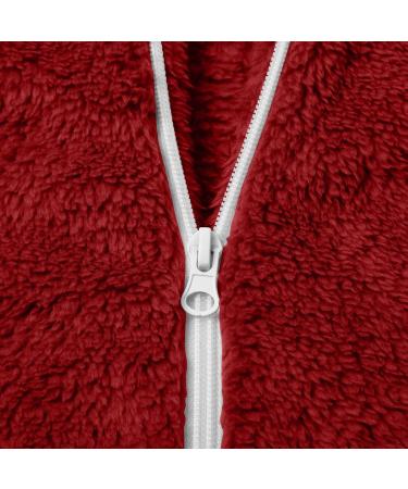 Hanxiulin Women's Fleece Jacket - Cozy Plush Winter Sweater Coat with Hood | Warm Outdoor Transition Jacket - Available in Multiple Colors - Buy Online on GoSupps.com