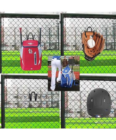 AUXPhome 2 Pack Baseball Helmet Bag Fence Hangers - Helmet Storage Rack for Bat Bags, Backpacks, and Gloves - Sports Equipment Caddy - Buy Online on GoSupps.com