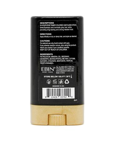 EBIN NEW YORK 24 Hour Colored Sleek Stick_Jet Black 3pack | Sleek & Go - No Flaking, Build Up, or White Residue - Buy Online on GoSupps.com