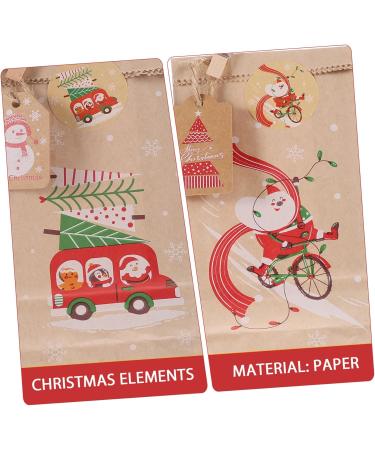 MUSISALY 1 Set Candy Pouch Santa Bags Christmas Advent Calendar Bags Advent Calendar Pouches Xmas Bags Paper As Shown 18.00X9.00X1.00CM - Buy Online on GoSupps.com