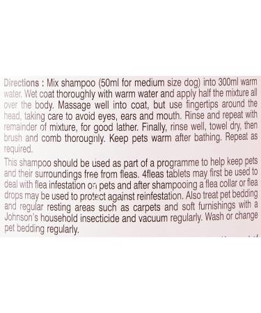 JVP Johnsons Dog Flea Cleansing Shampoo 200ml 200 ml (Pack of 1) - Buy Online on GoSupps.com