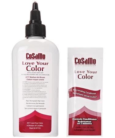 Cosamo Non Permanent Hair Color - Ash Brown Medium | Shop Internationally - Buy Online on GoSupps.com