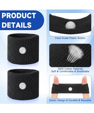 MEIYYJ Travel Sickness Bands for Adults and Kids - Motion Sickness Wristbands - 1 Pair (Black) - Buy Online on GoSupps.com
