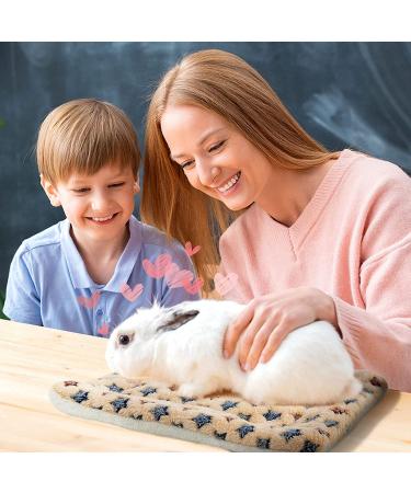 5 PCS Small Animal Winter Bedding Fleece Mats - Rabbit, Guinea Pig, Hamster Bed Mat with Cleaning Brush - Soft & Warm for Chinchilla, Hedgehog - Thickened Plush Material - Buy Online on GoSupps.com