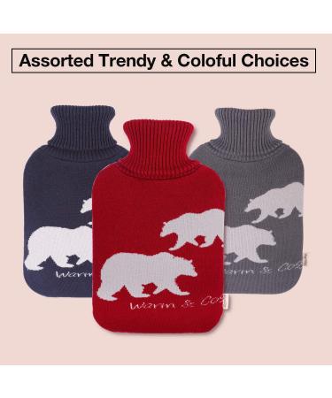 HomeTop Large 2L Polar Bear Hot Water Bottle Cover - Navy Blue 1 Count - Buy Online on GoSupps.com