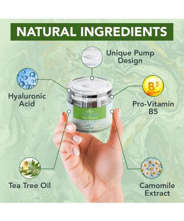 NOVEHA Tea Tree Oil Anti-Wrinkle Eye Cream - Moisturizer for Dry & Itchy Skin Scar Treatment - 1.69 Fl. Oz - International Shipping Available - Buy Online on GoSupps.com