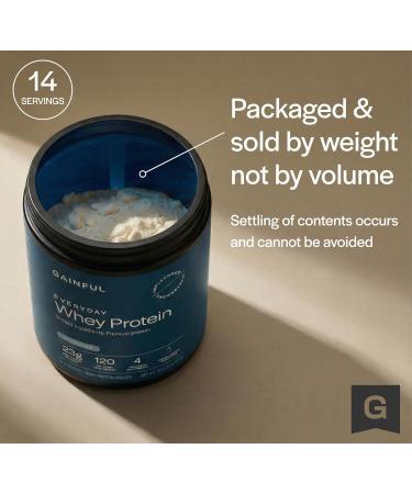 Gainful Collagen Whey Protein Powder 21g Protein per Serving Unflavored Supports Muscle Recovery Joint Health and Skin Hydration with Grass-Fed Collagen Peptides Vitamin C 14 Servings Whey - Collagen 11.4 Ounce (Pack  - Buy Online on GoSupps.com