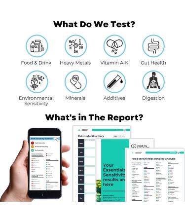 Body Health Food Sensitivity Test Kit - Bioresonance Technology, 970 Sensitivities, Quick & Easy Home Testing - Buy Online on GoSupps.com