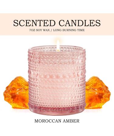 Auelife Moroccan Amber Scented Candle - Natural Soy Candle Gift for Women | 7 oz | Luxurious Home Fragrance - Buy Online on GoSupps.com