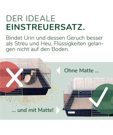 Natural 5 Rodent Mats - 100% Hemp Dust-Free & Strong | Ideal for Cage Soil Cover - 100x50cm | High-Quality Protective Liners - 5 Pieces - Buy Online on GoSupps.com