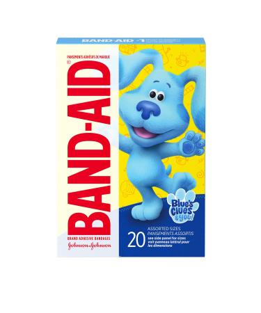 Band-Aid Brand Adhesive Bandages for Kids  Nickelodeon Blue's Clues & You  20 ct